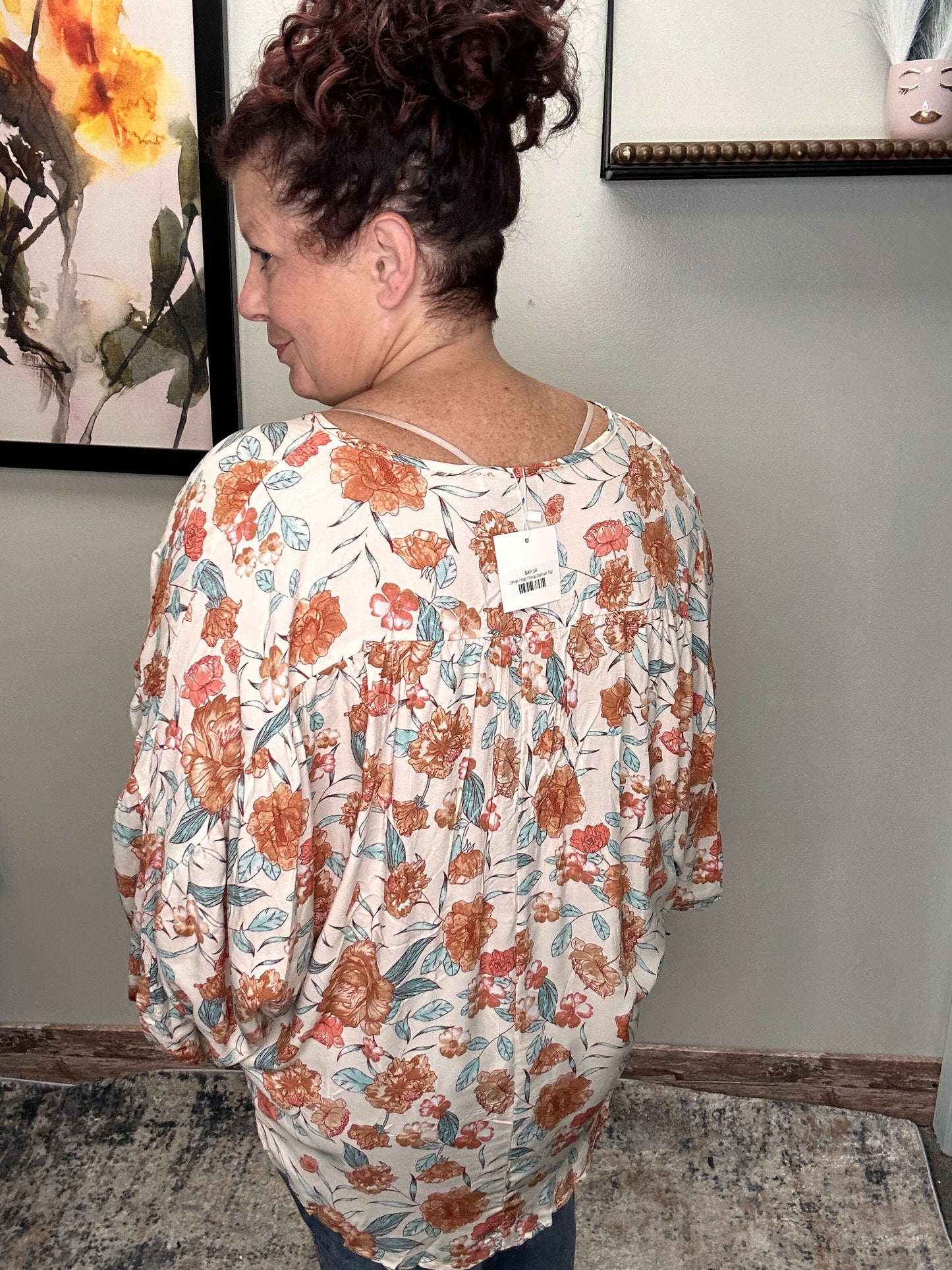 Fall Floral Doman Top