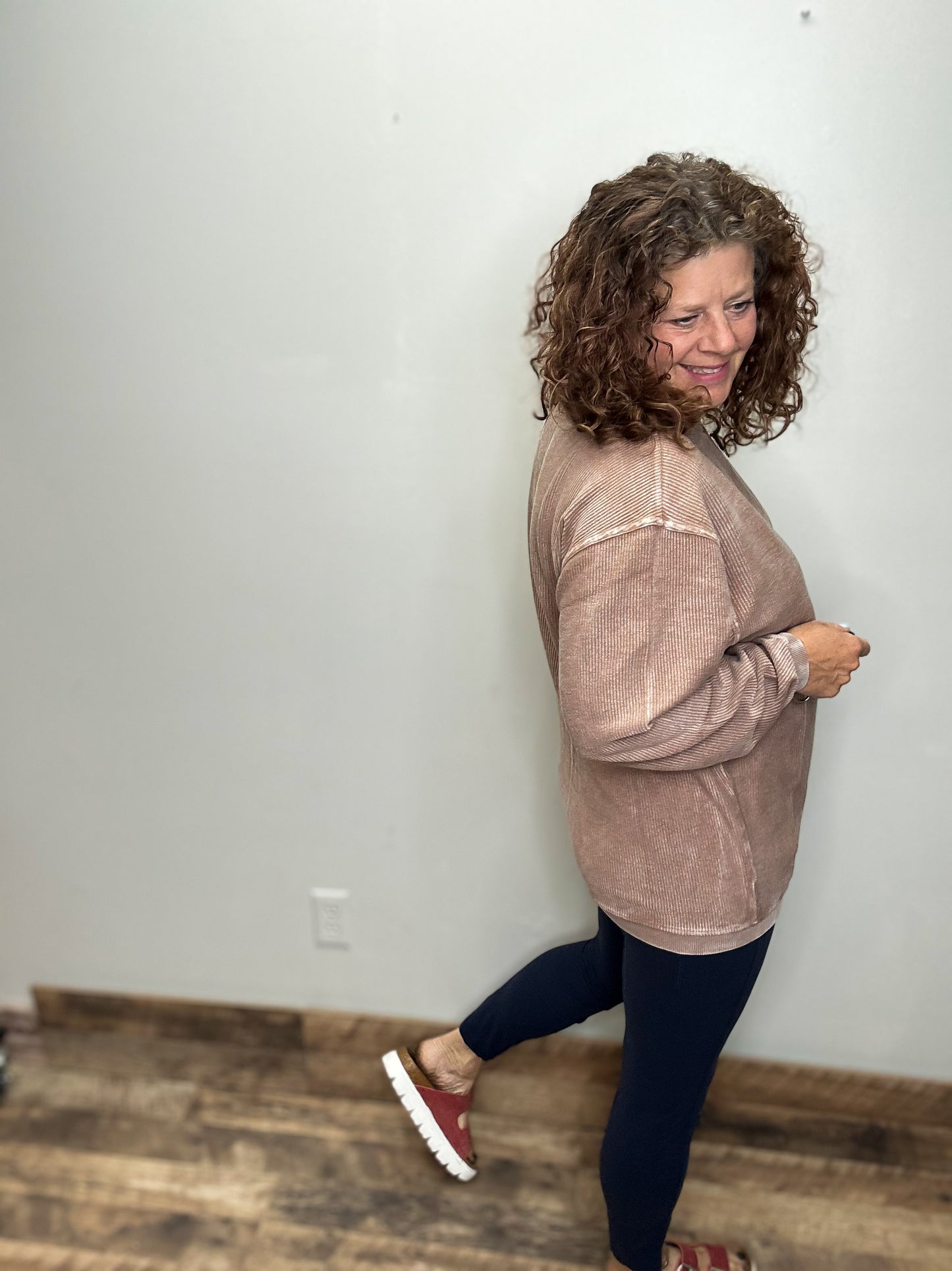 Luxe Corded Sweatshirt