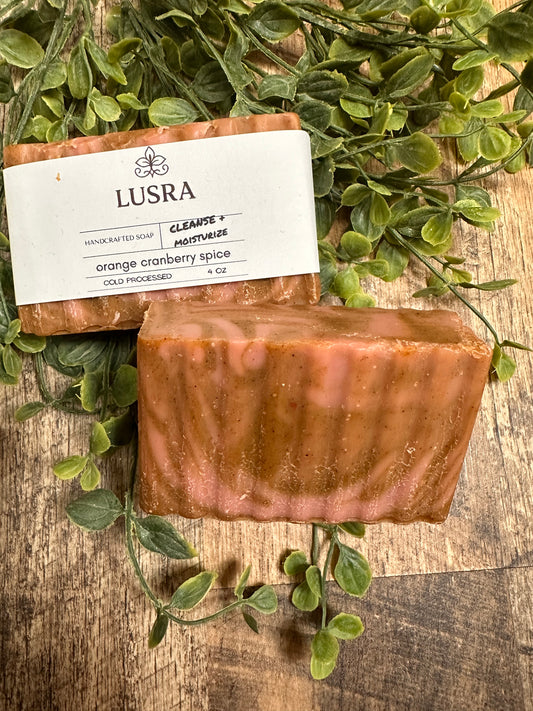 Orange Cranberry Spice Soap