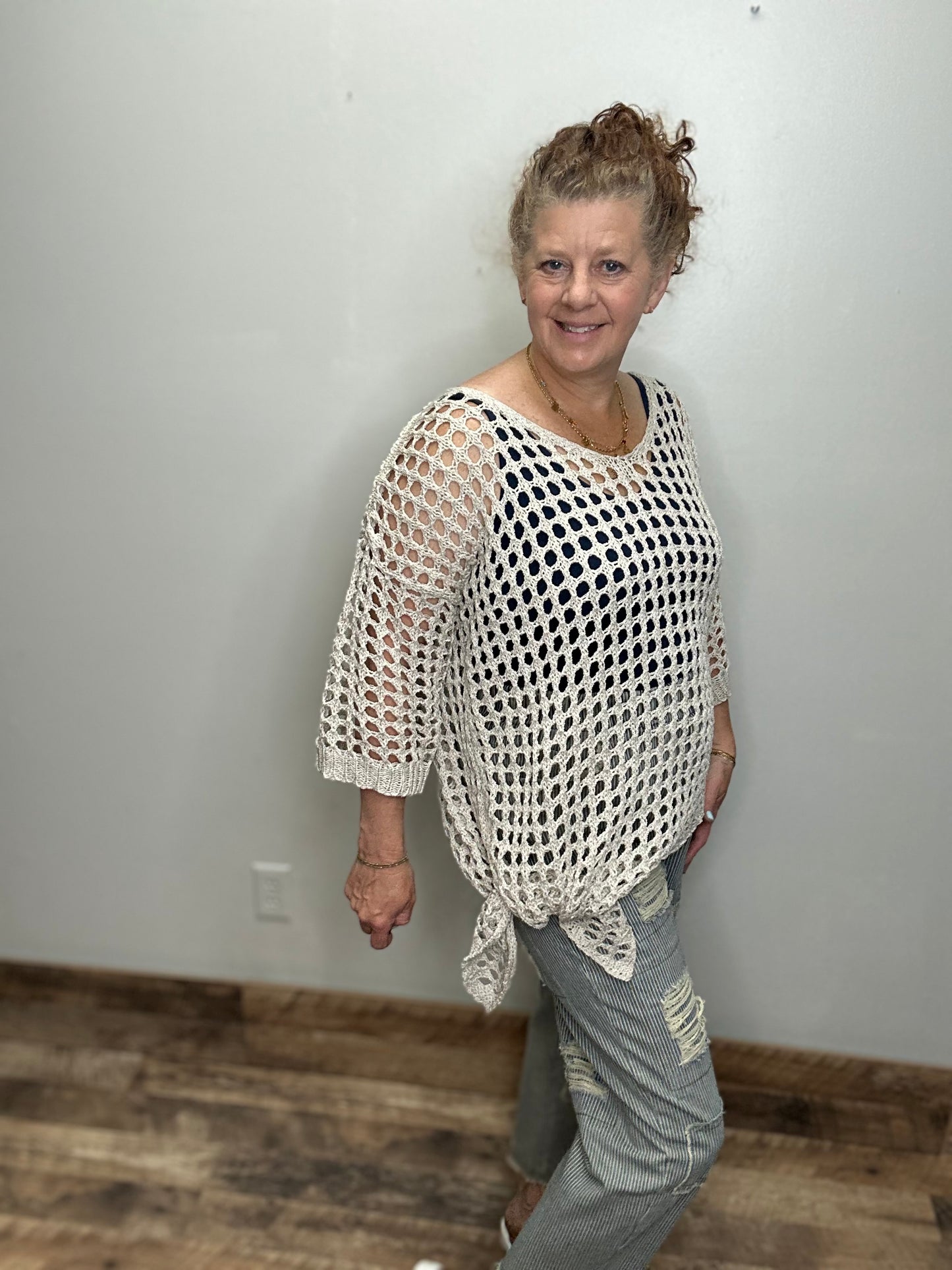 Open Knit Sweater