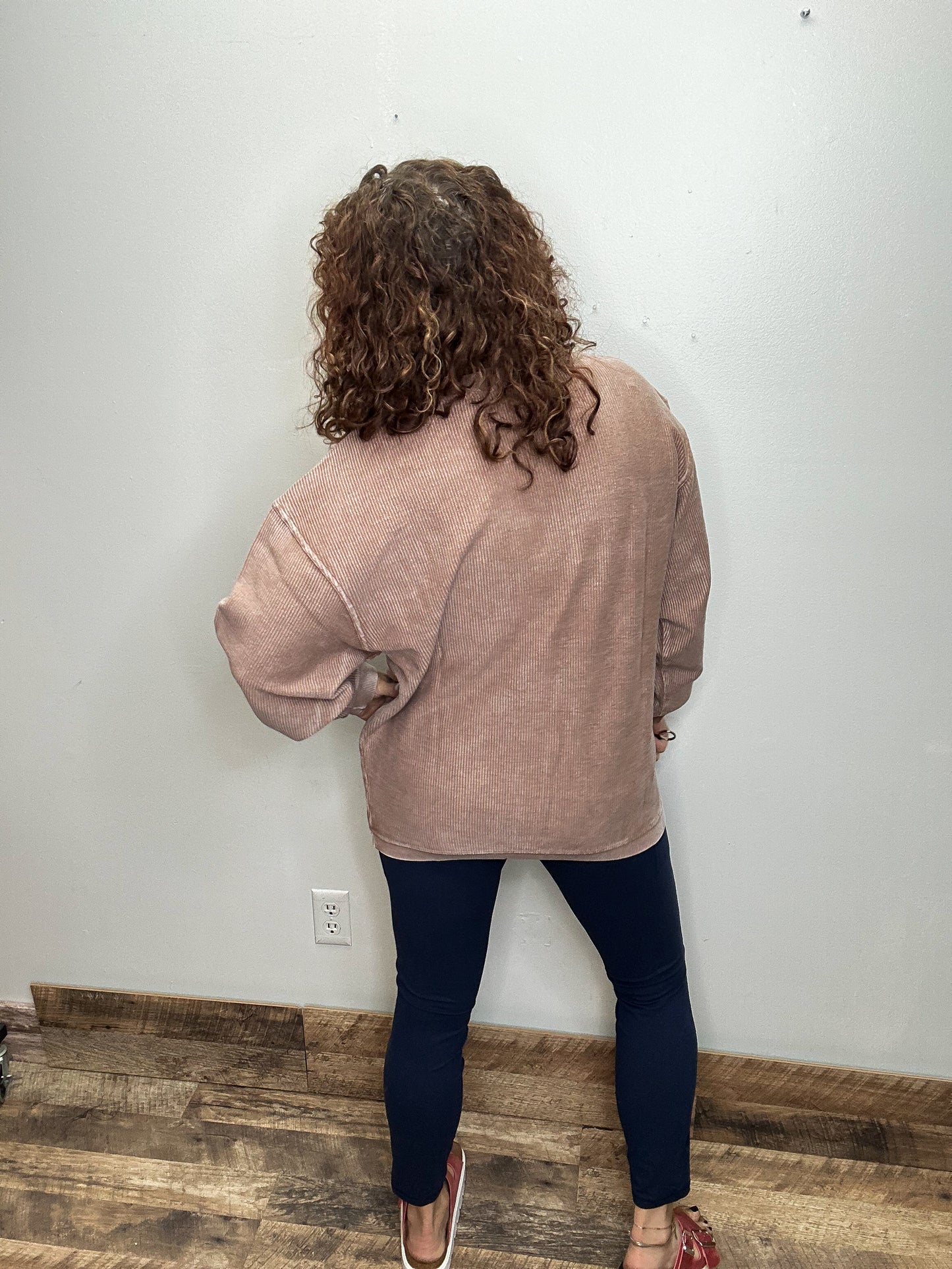 Luxe Corded Sweatshirt