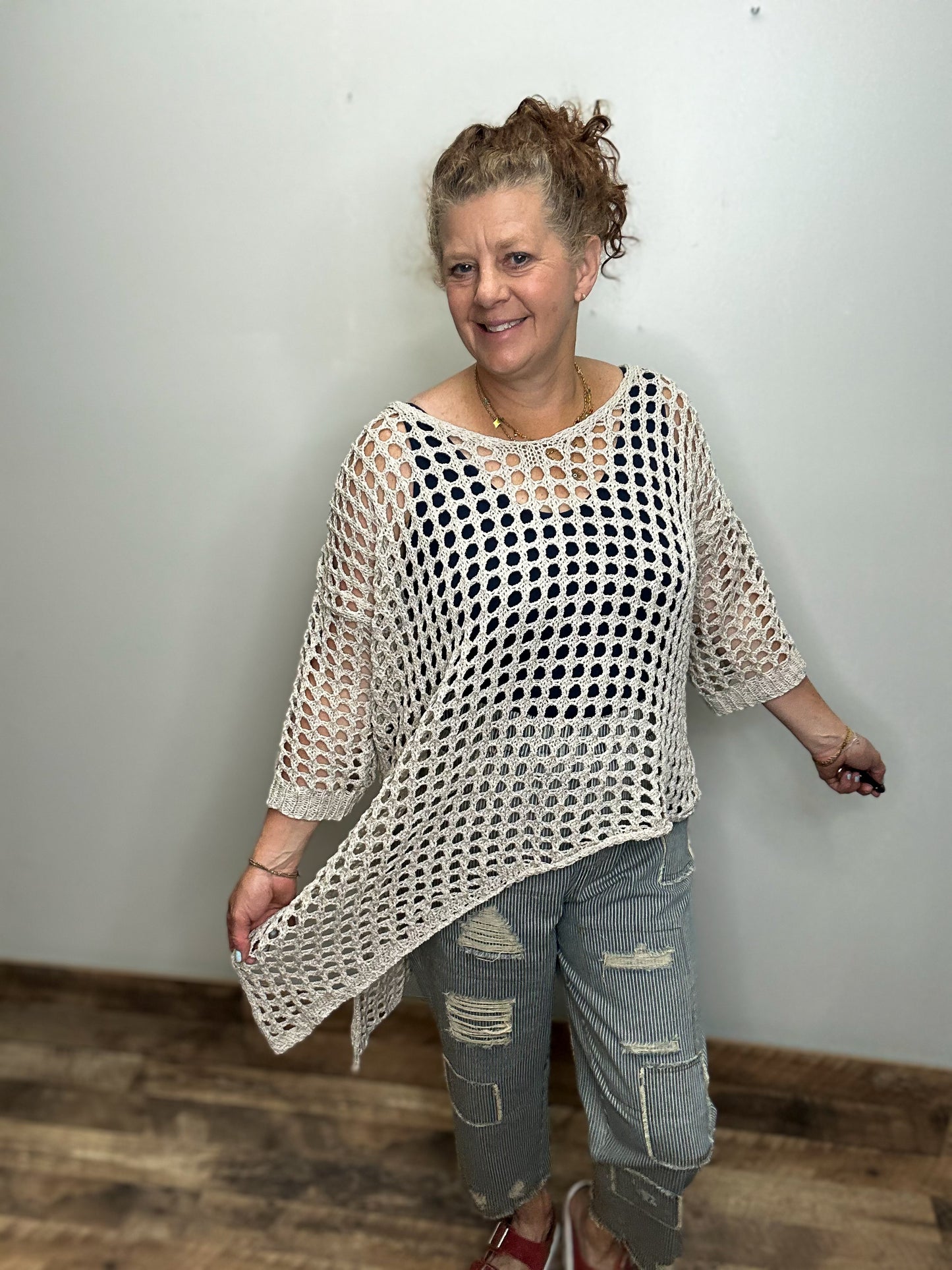 Open Knit Sweater