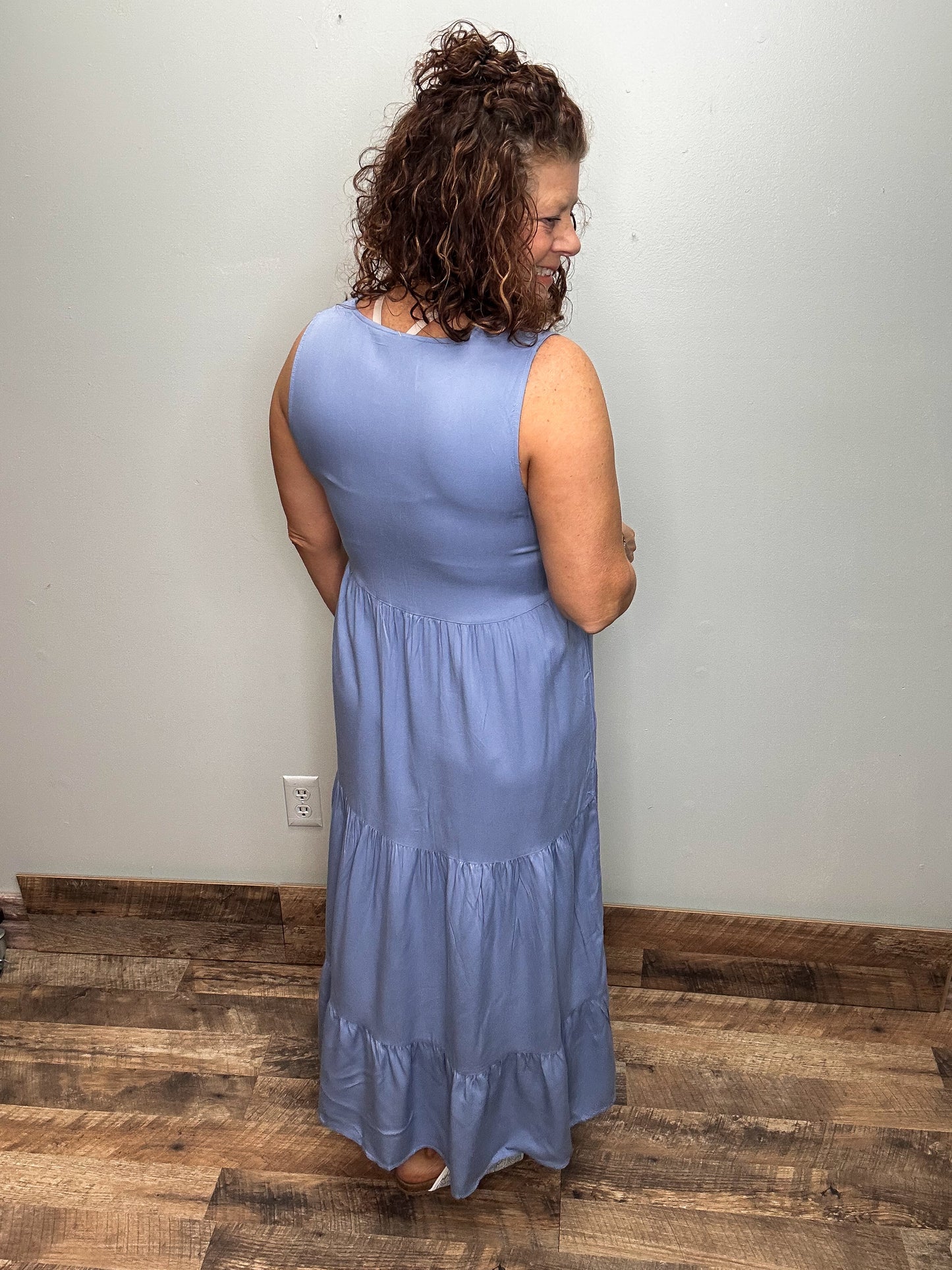 Tiered Midi Dress