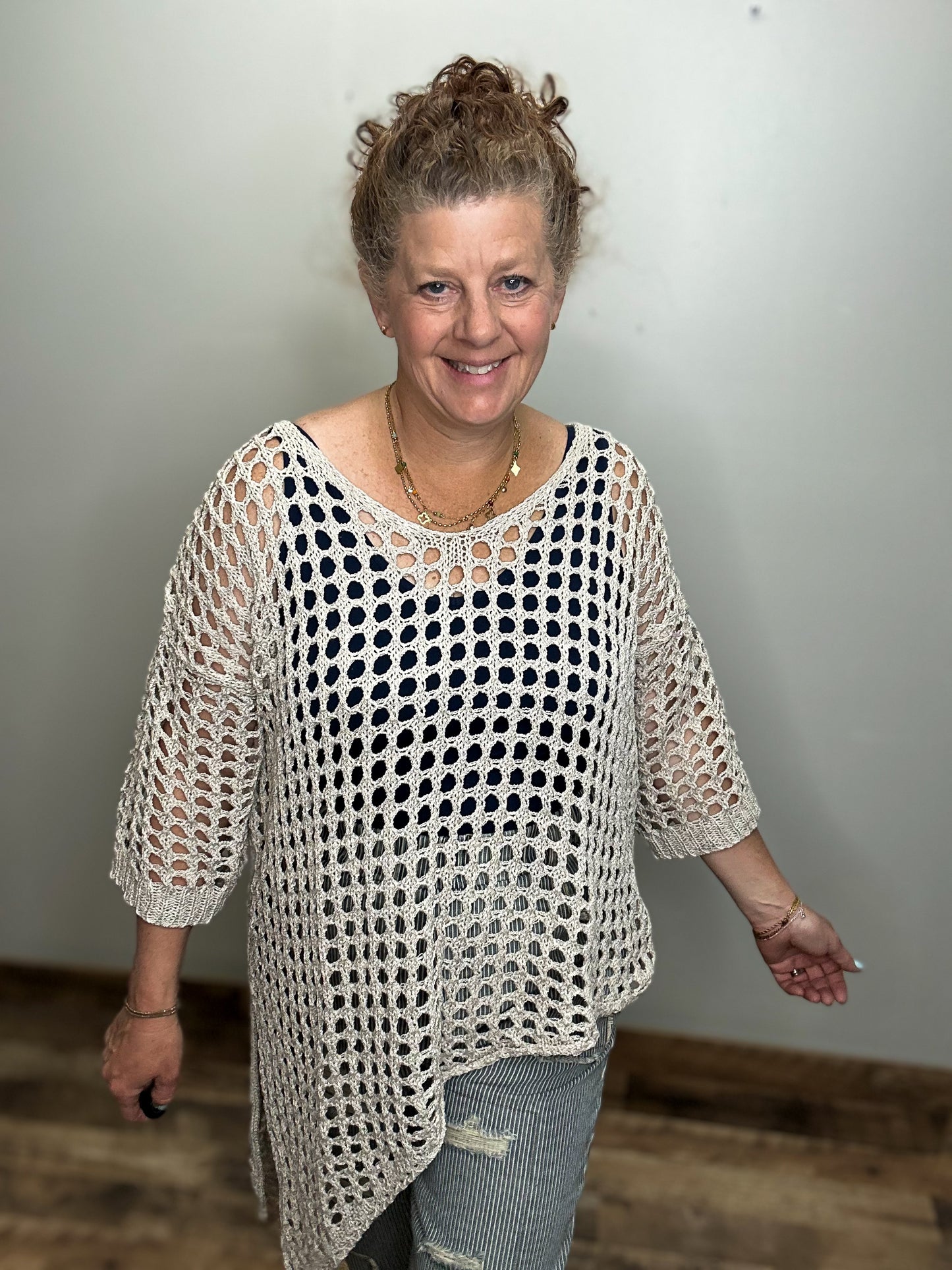 Open Knit Sweater