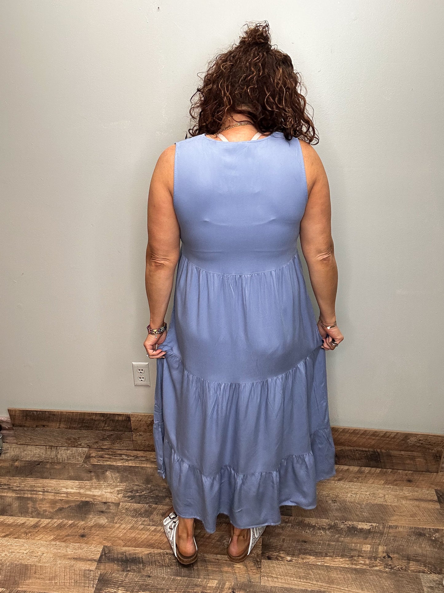 Tiered Midi Dress