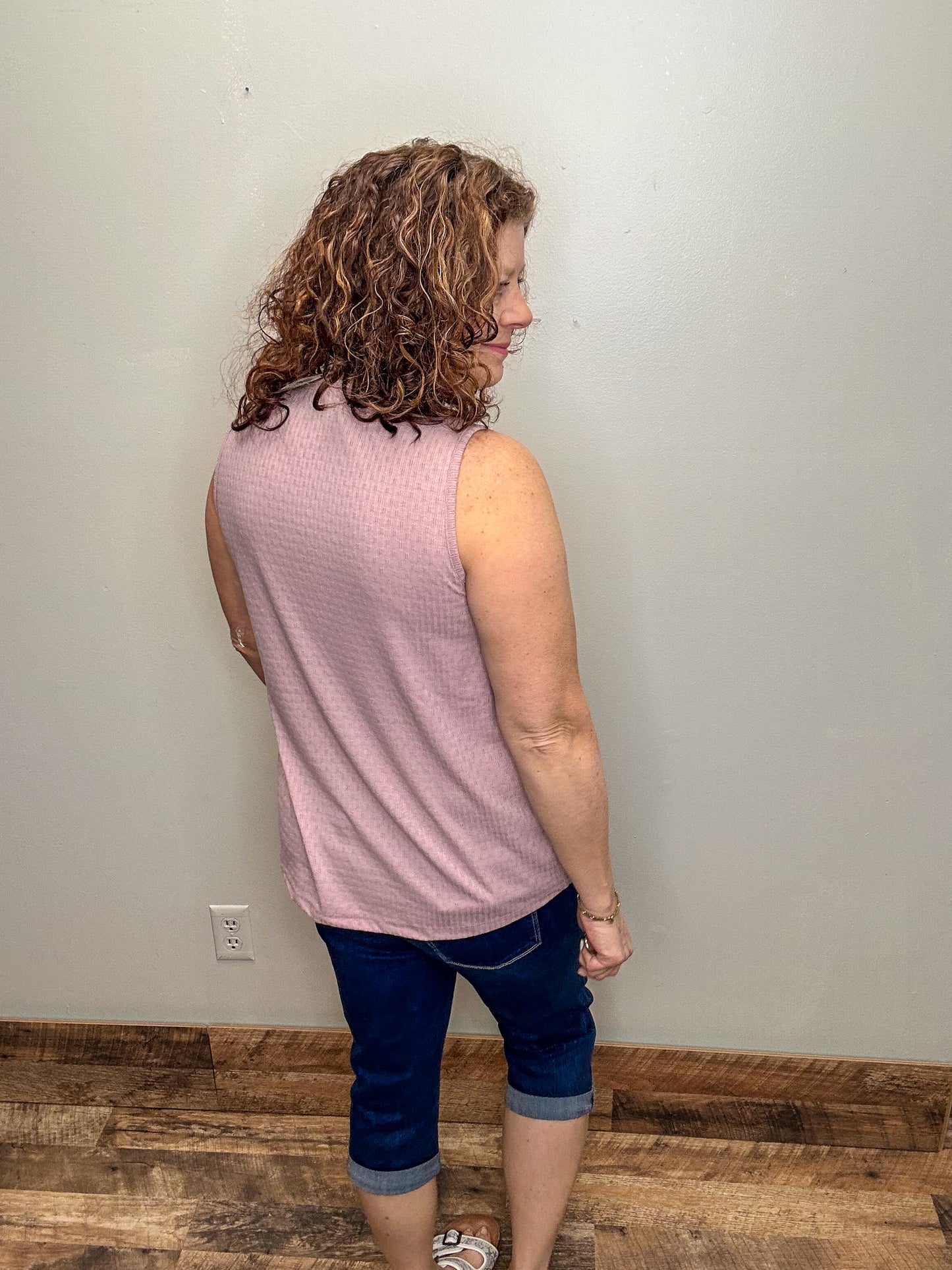 Pointelle Knit Tank