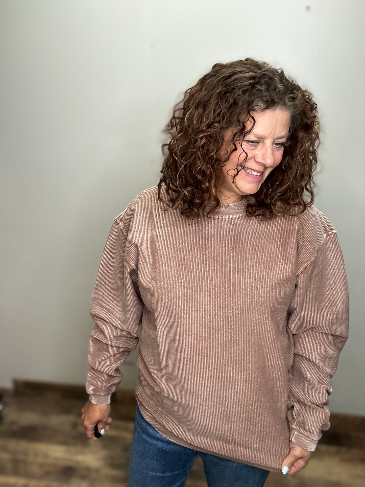 Luxe Corded Sweatshirt