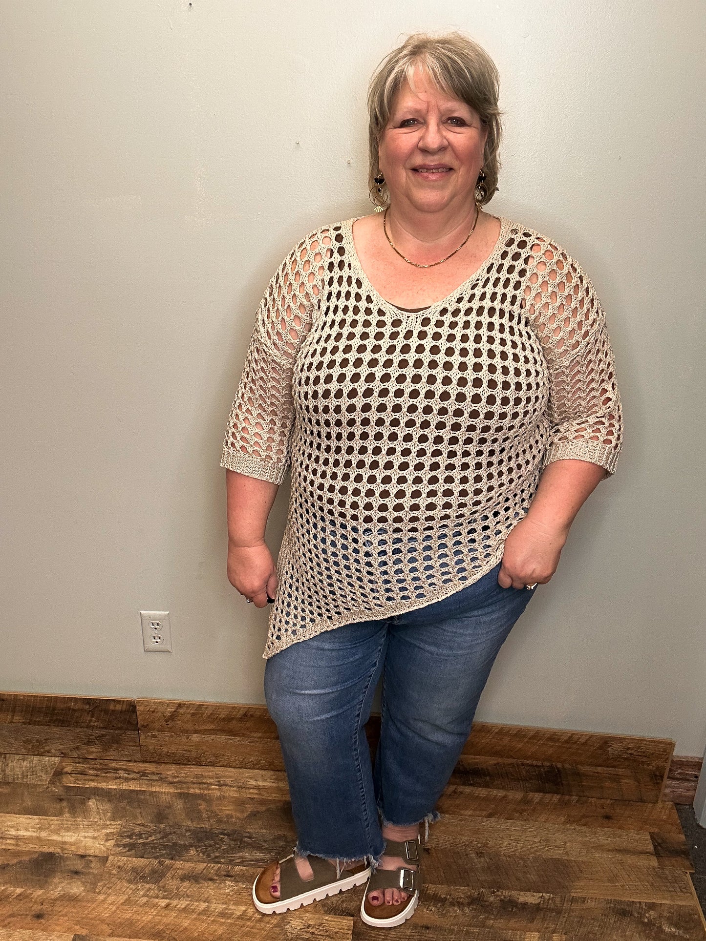 Open Knit Sweater