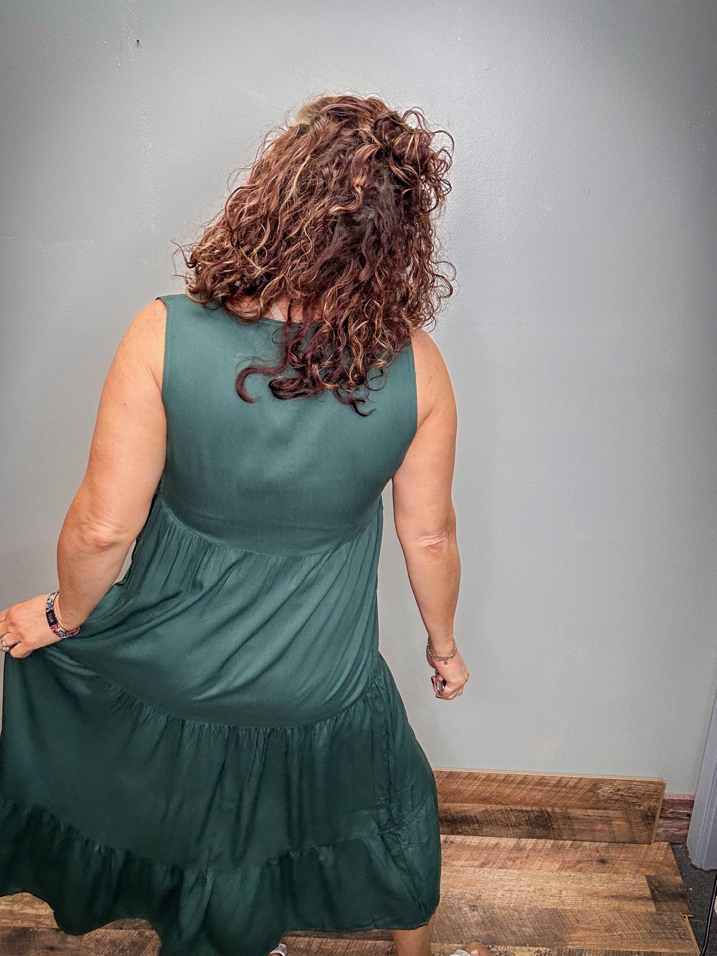 Tiered Midi Dress