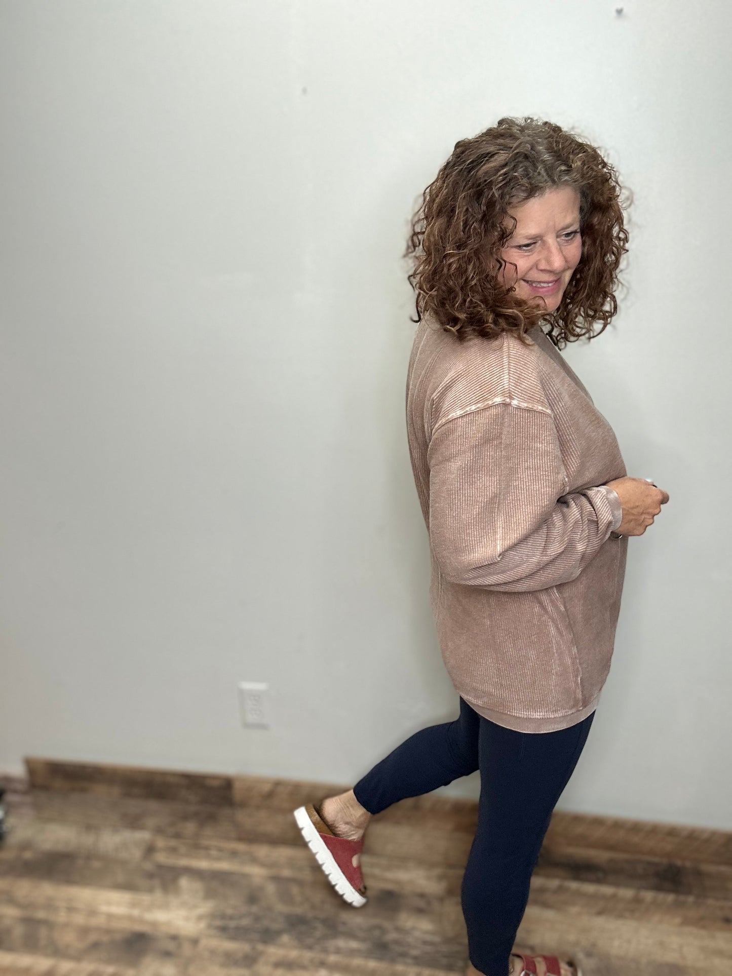 Luxe Corded Sweatshirt