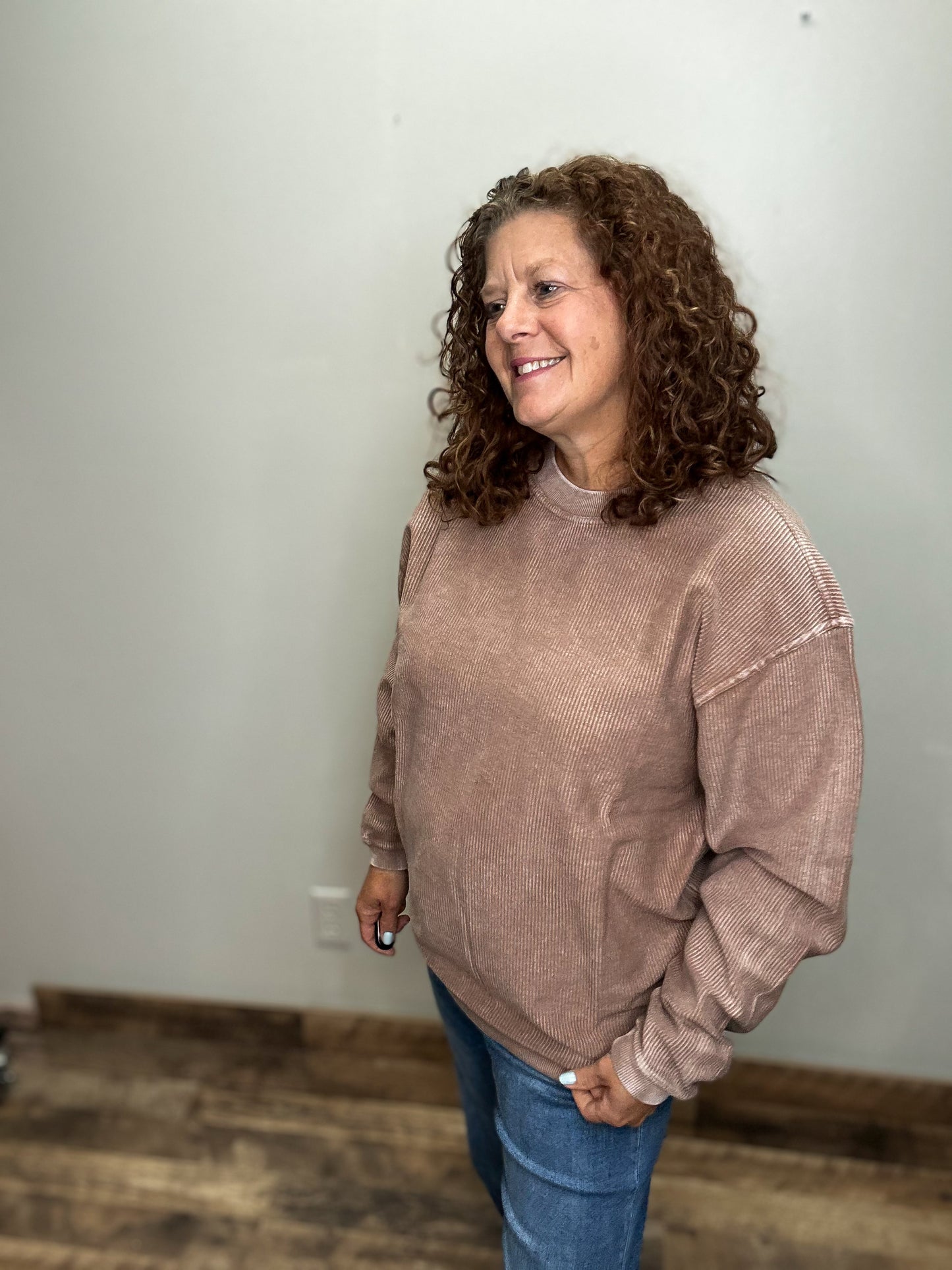 Luxe Corded Sweatshirt