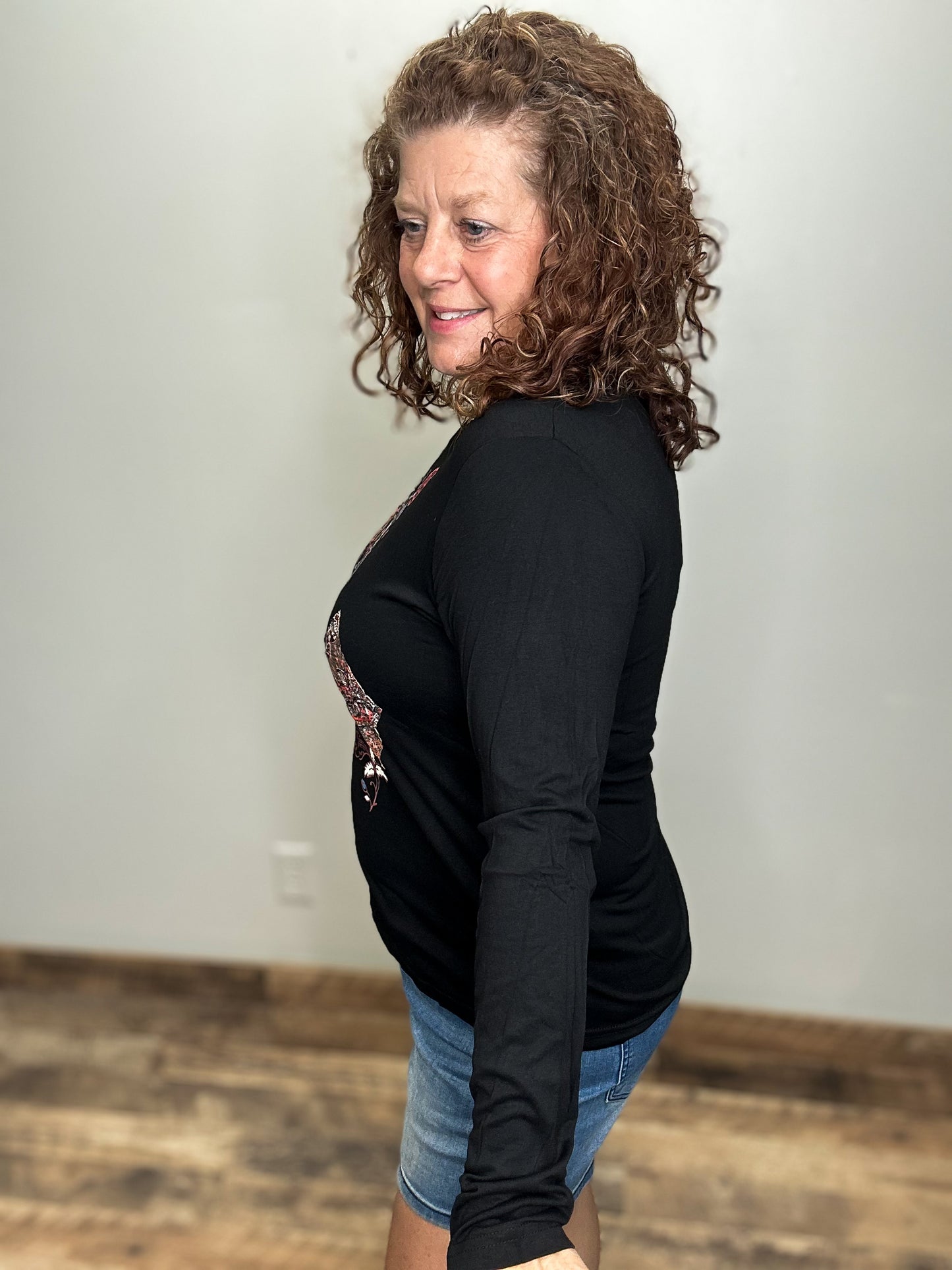 Patchwork Long Sleeve Tee