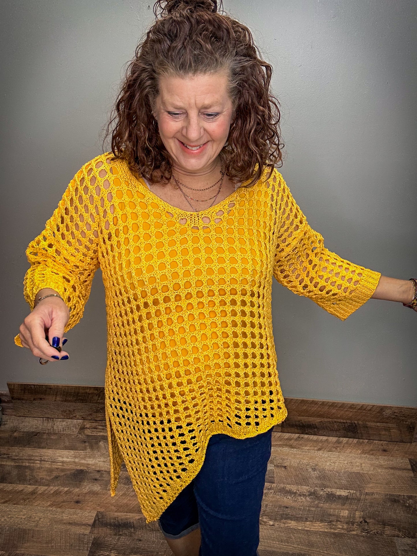 Open Knit Sweater
