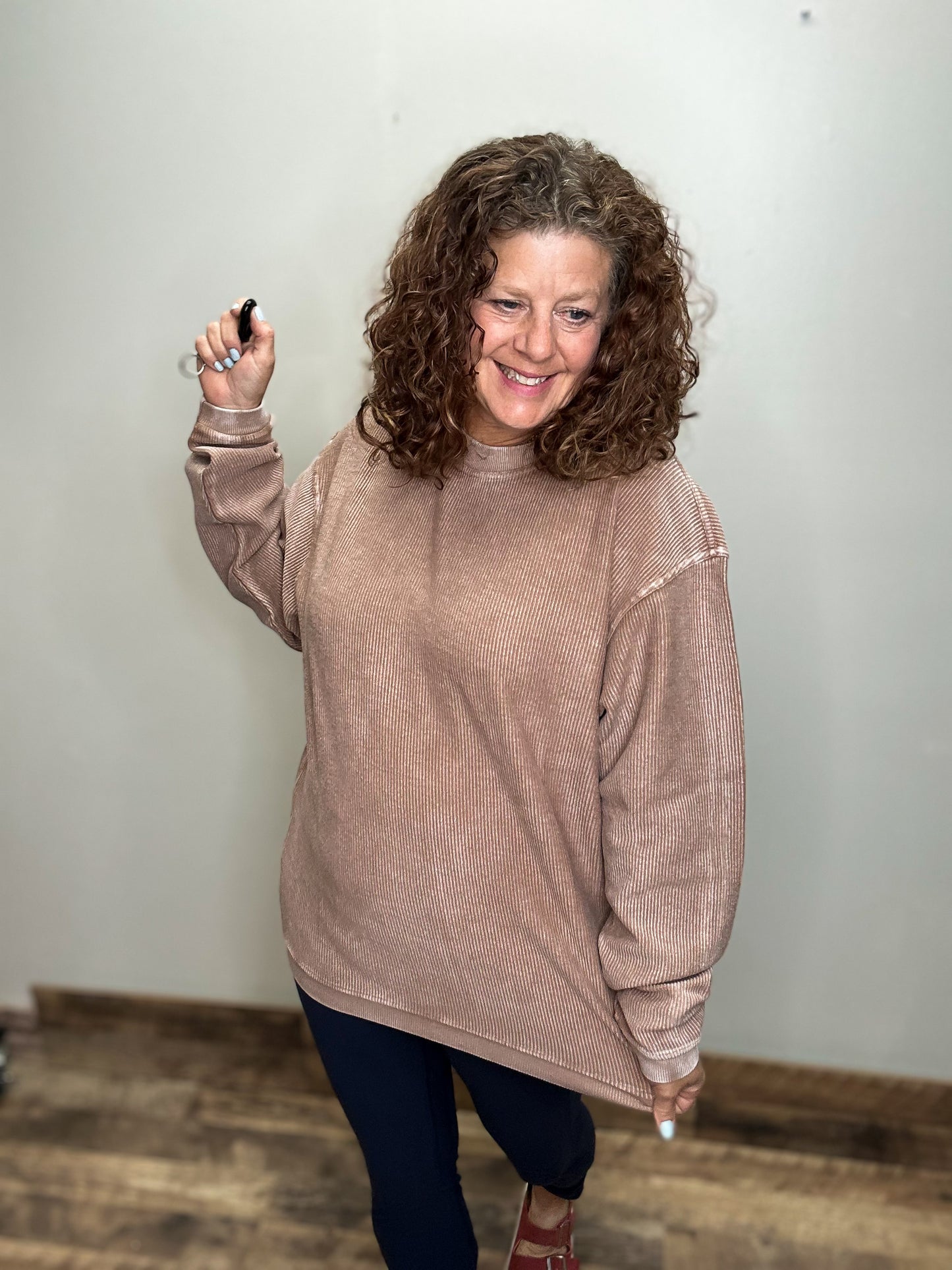 Luxe Corded Sweatshirt