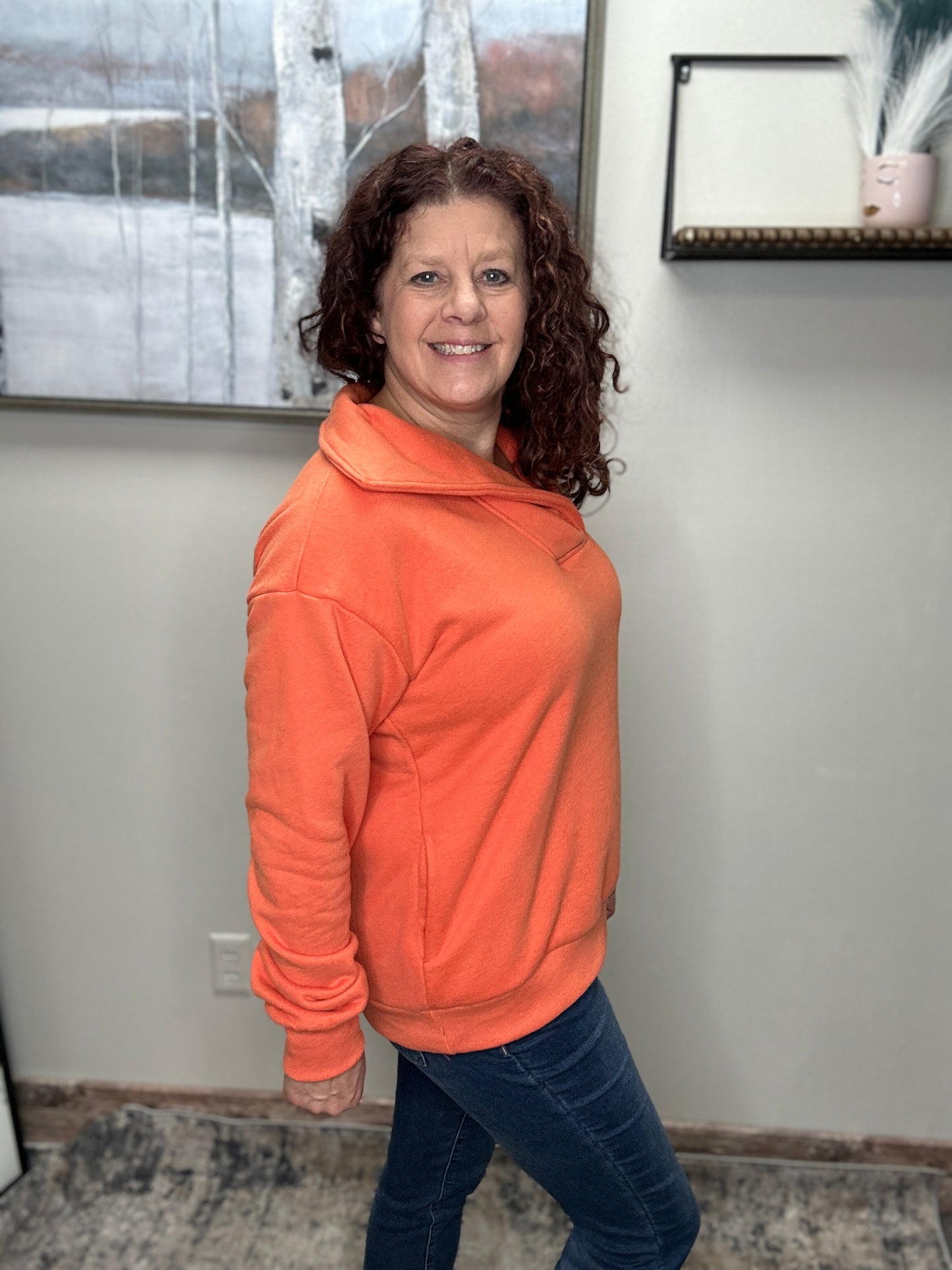 Orange Sweatshirt