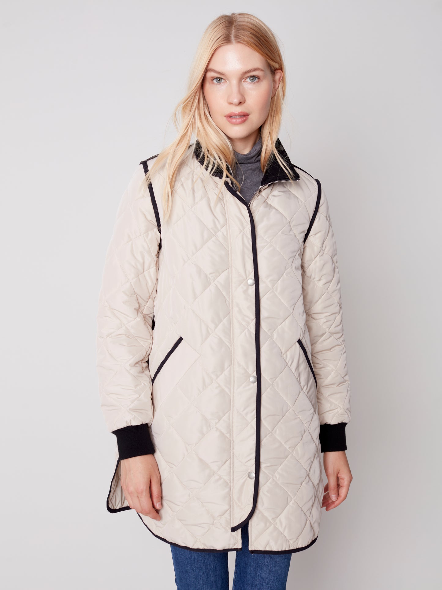 Nylon Quilted Jacket - Charlie b