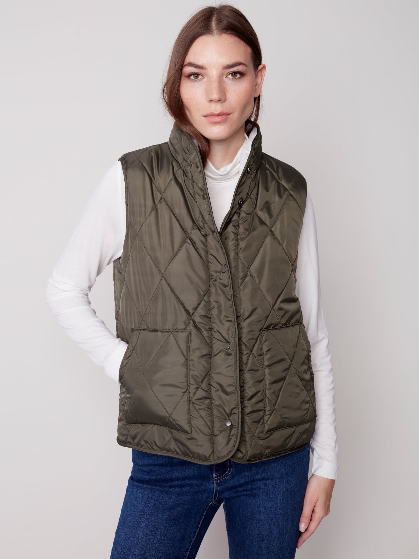Sherpa Puffer Vest - Charlie B