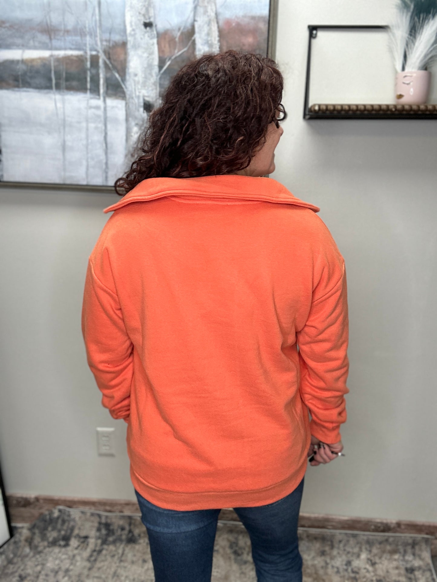 Orange Sweatshirt