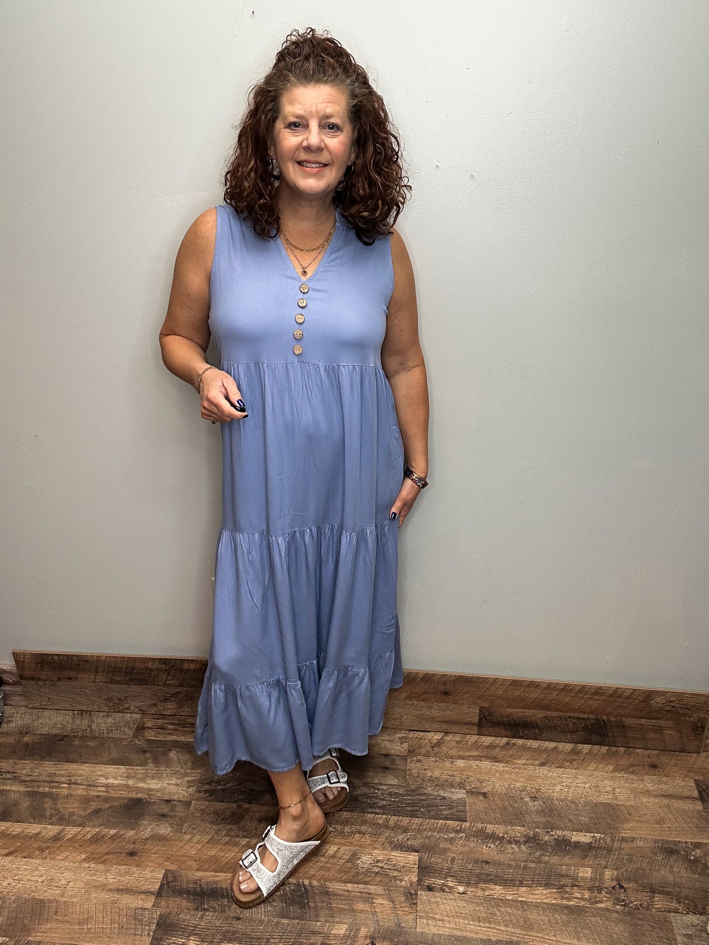 Tiered Midi Dress