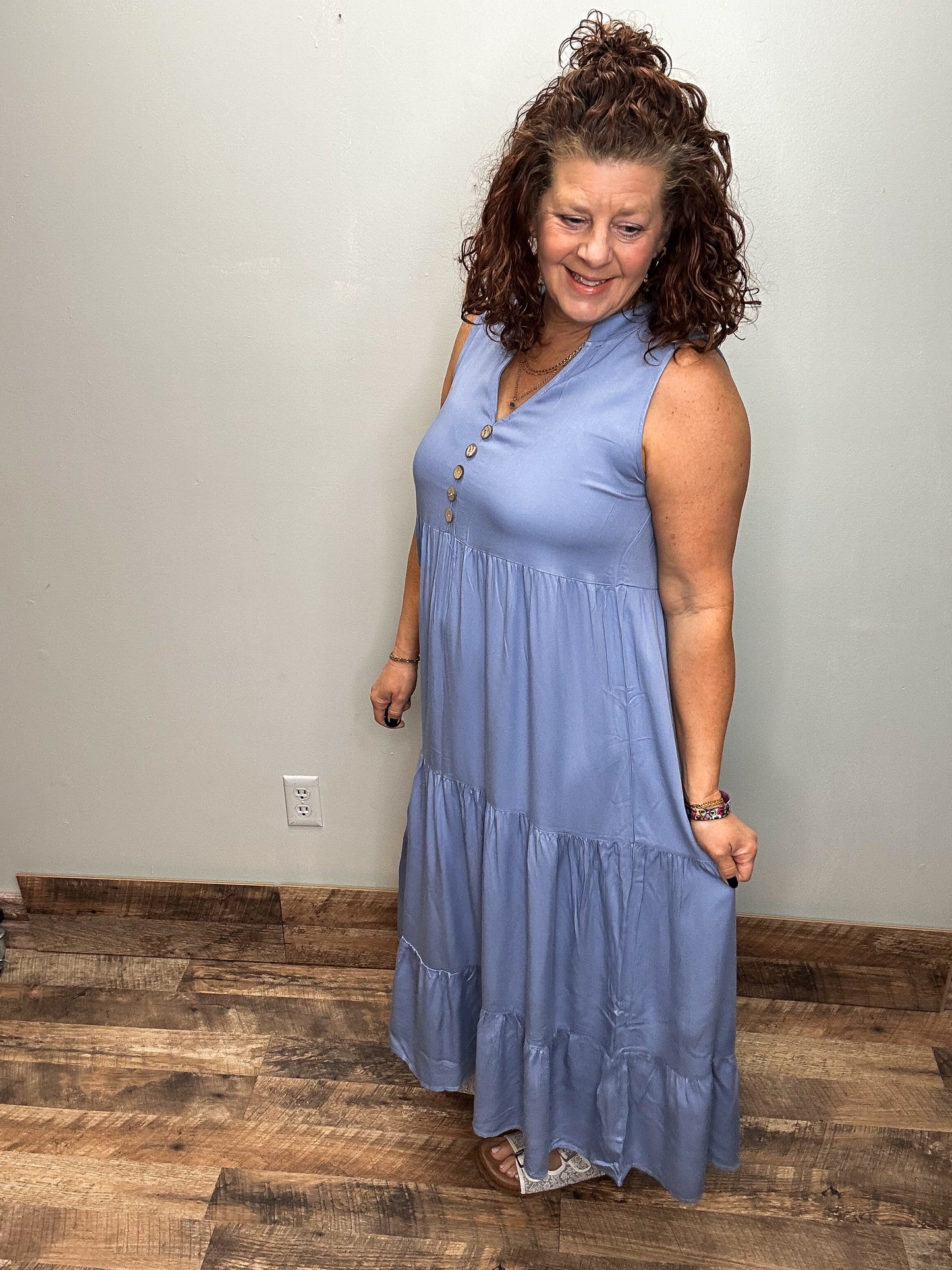 Tiered Midi Dress