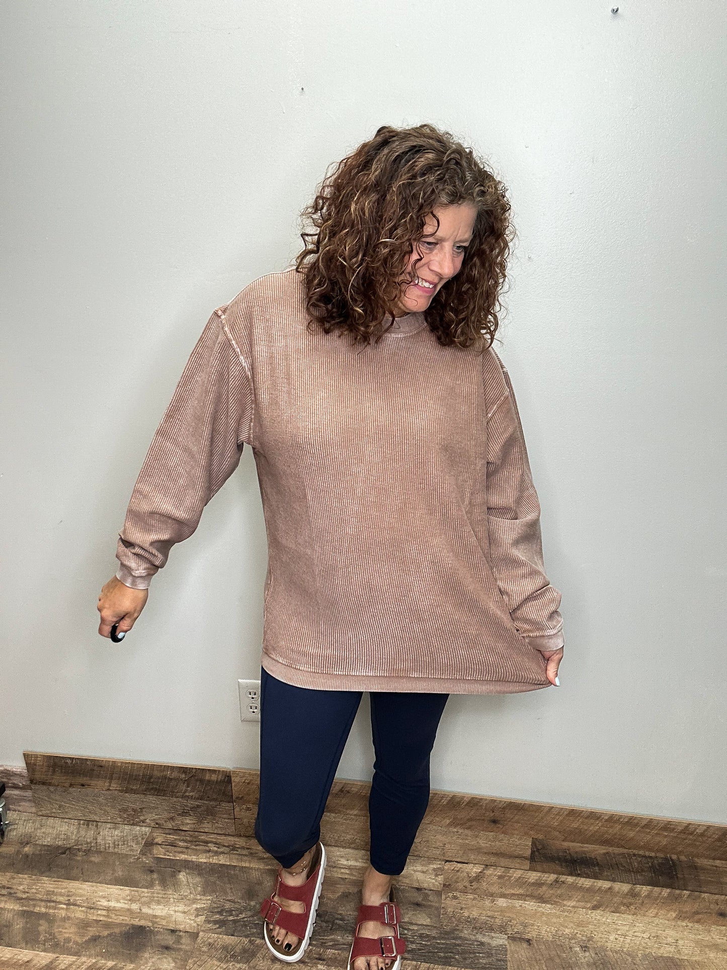 Luxe Corded Sweatshirt