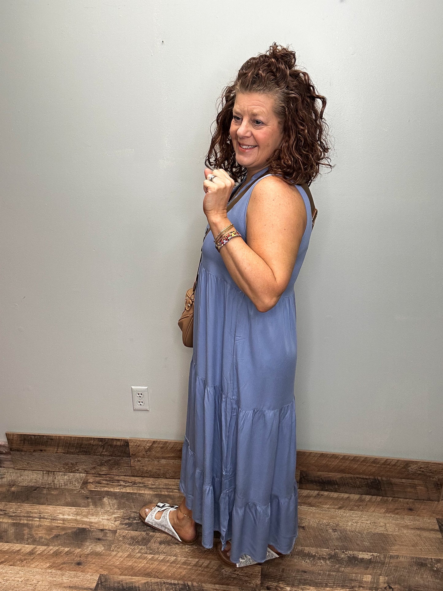 Tiered Midi Dress