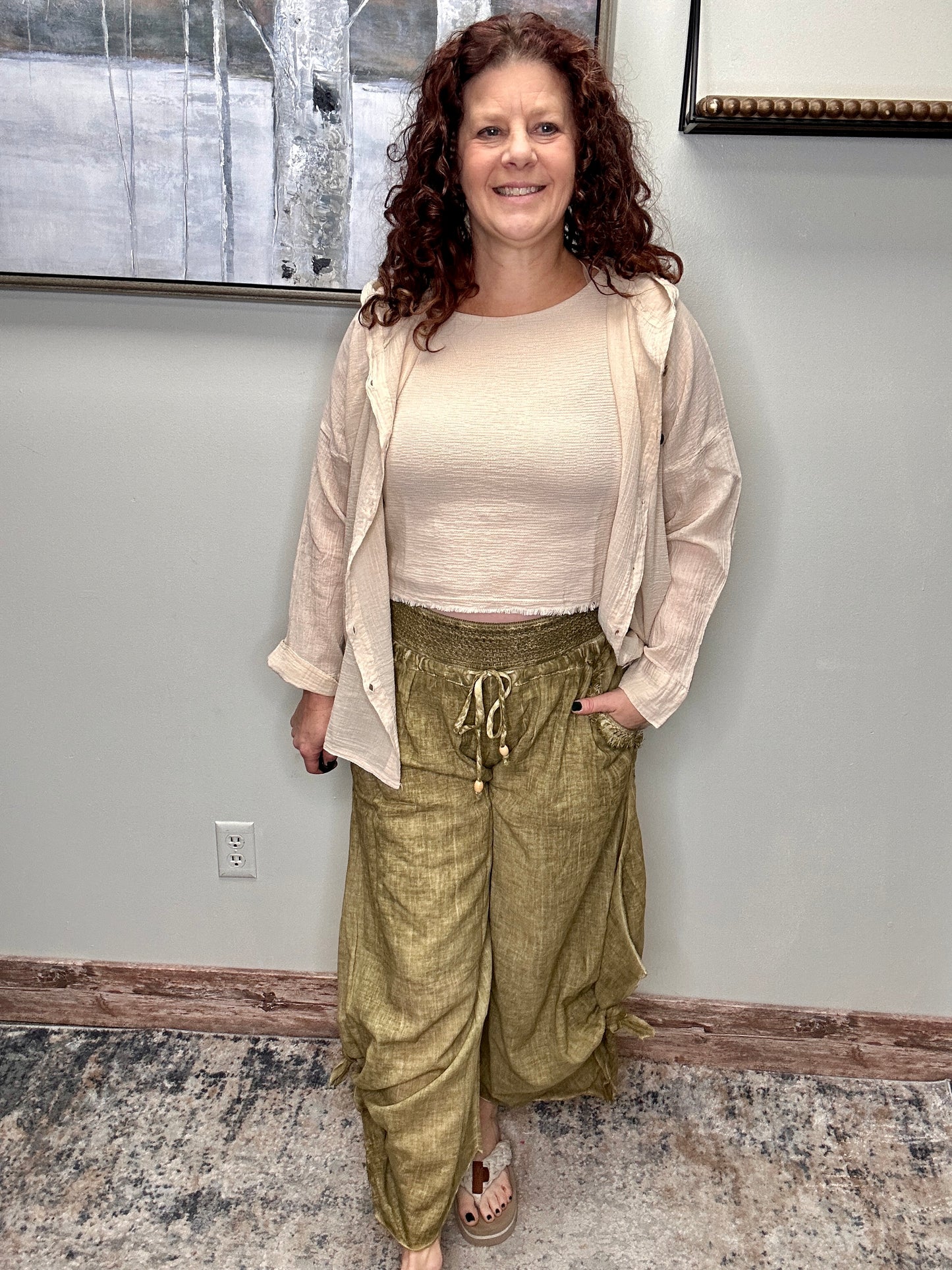 Flared Summer Pants