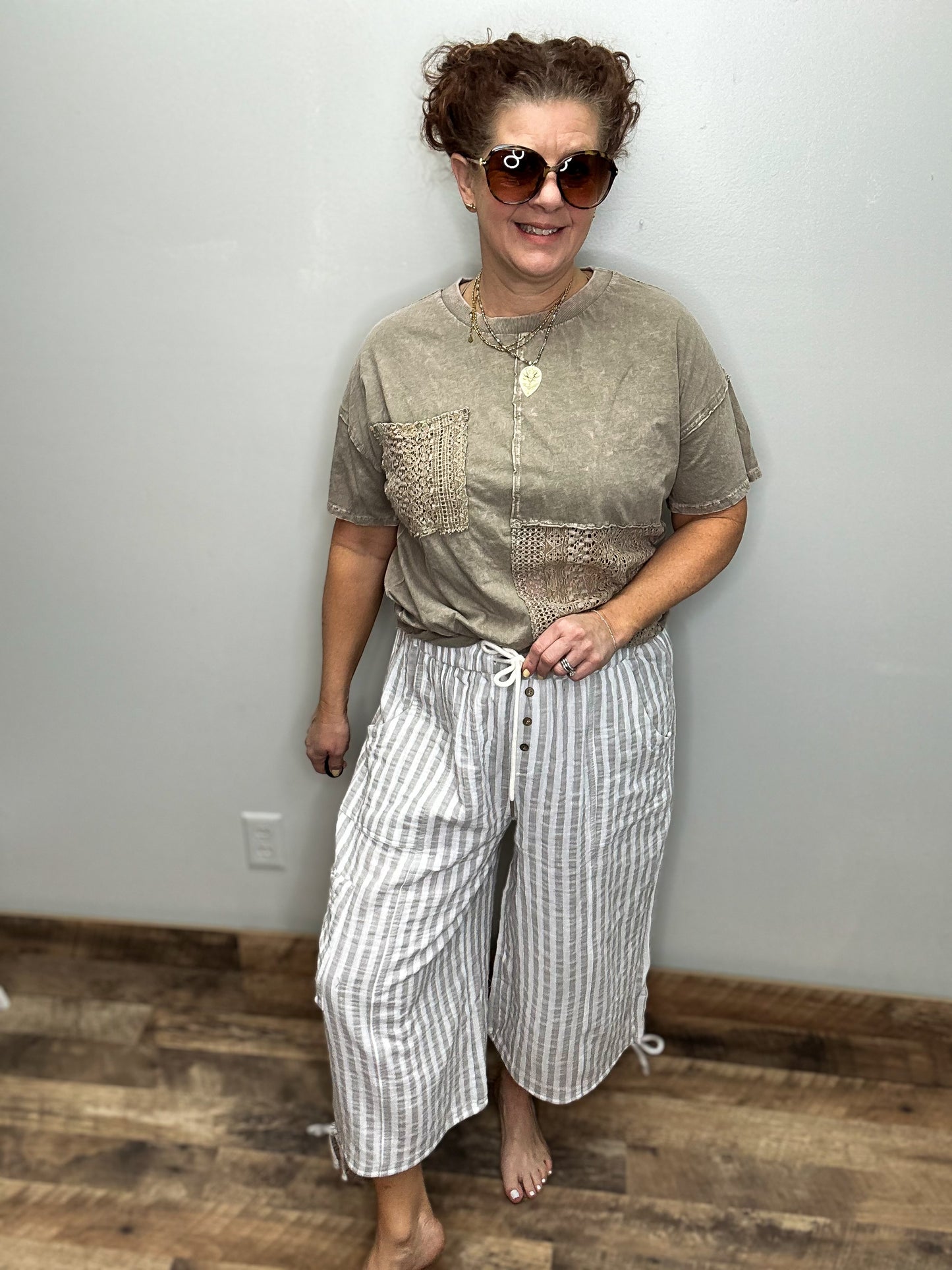 Wide Leg Capri