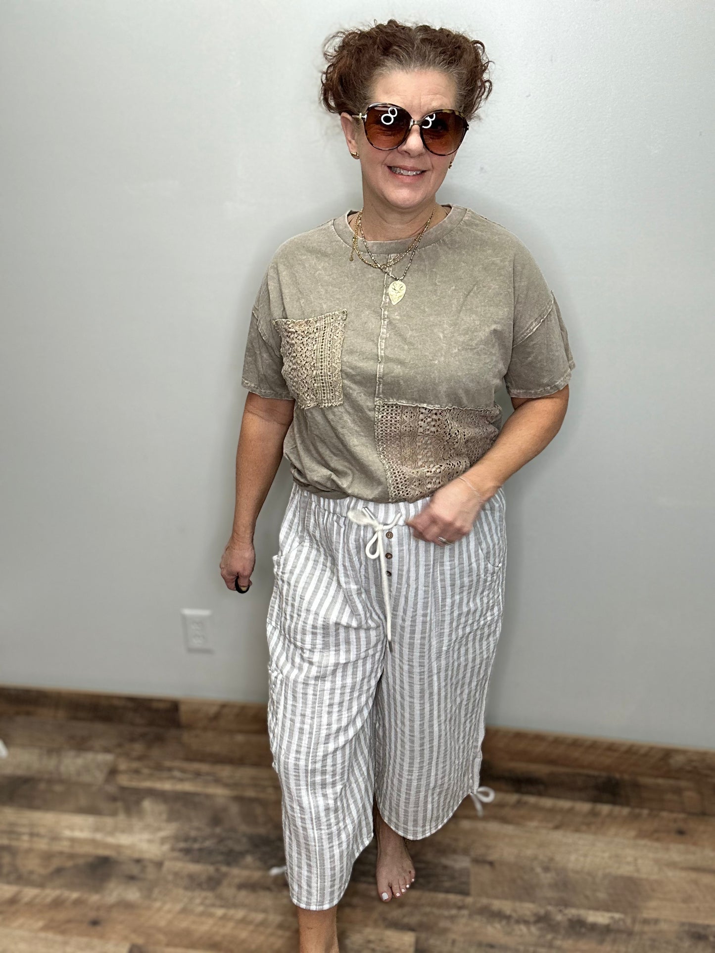 Wide Leg Capri