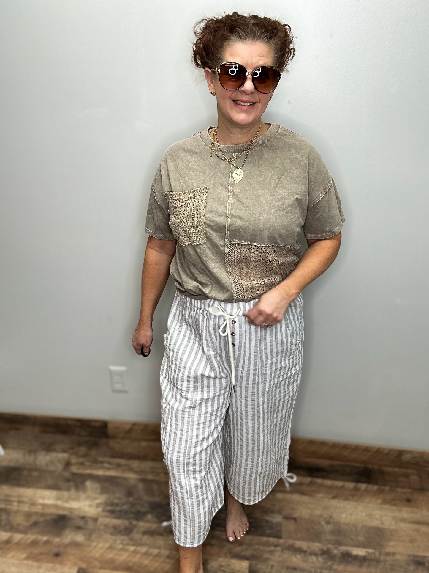 Wide Leg Capri