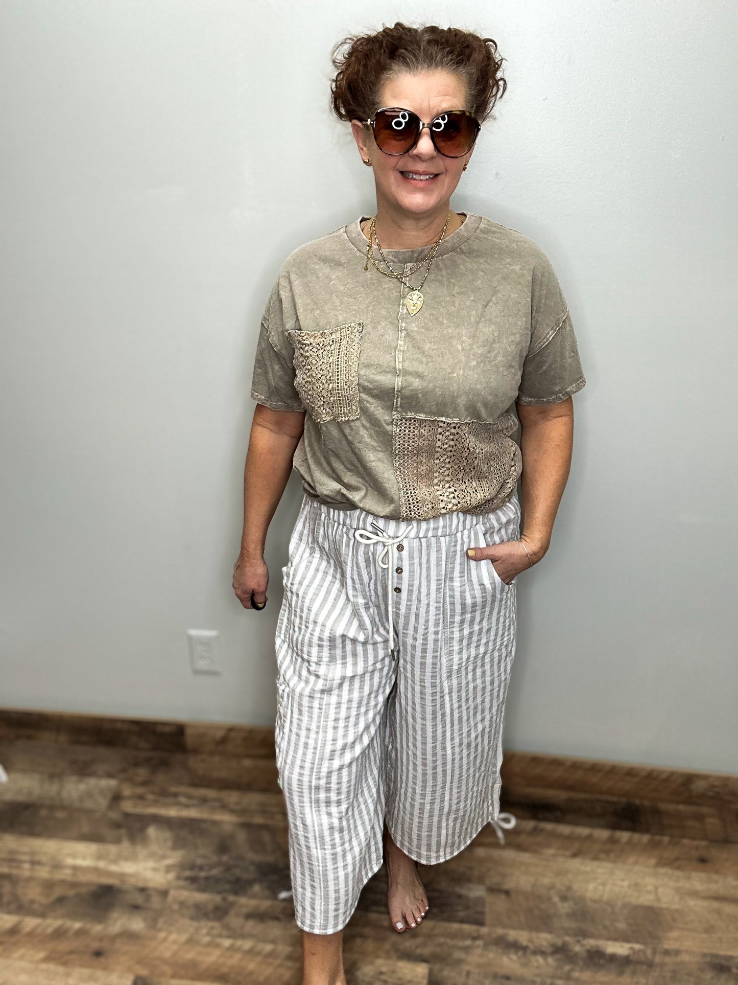 Wide Leg Capri