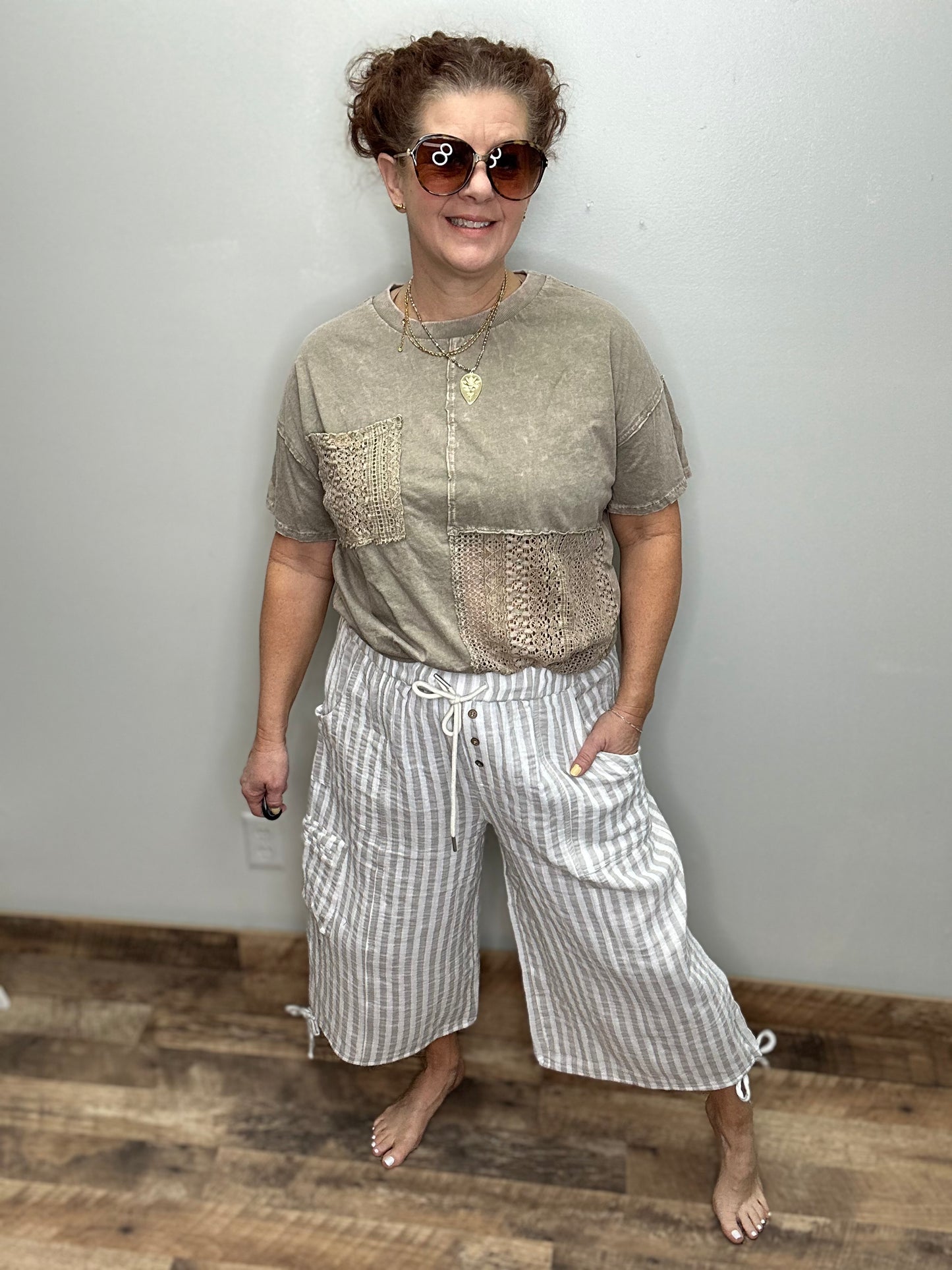 Wide Leg Capri