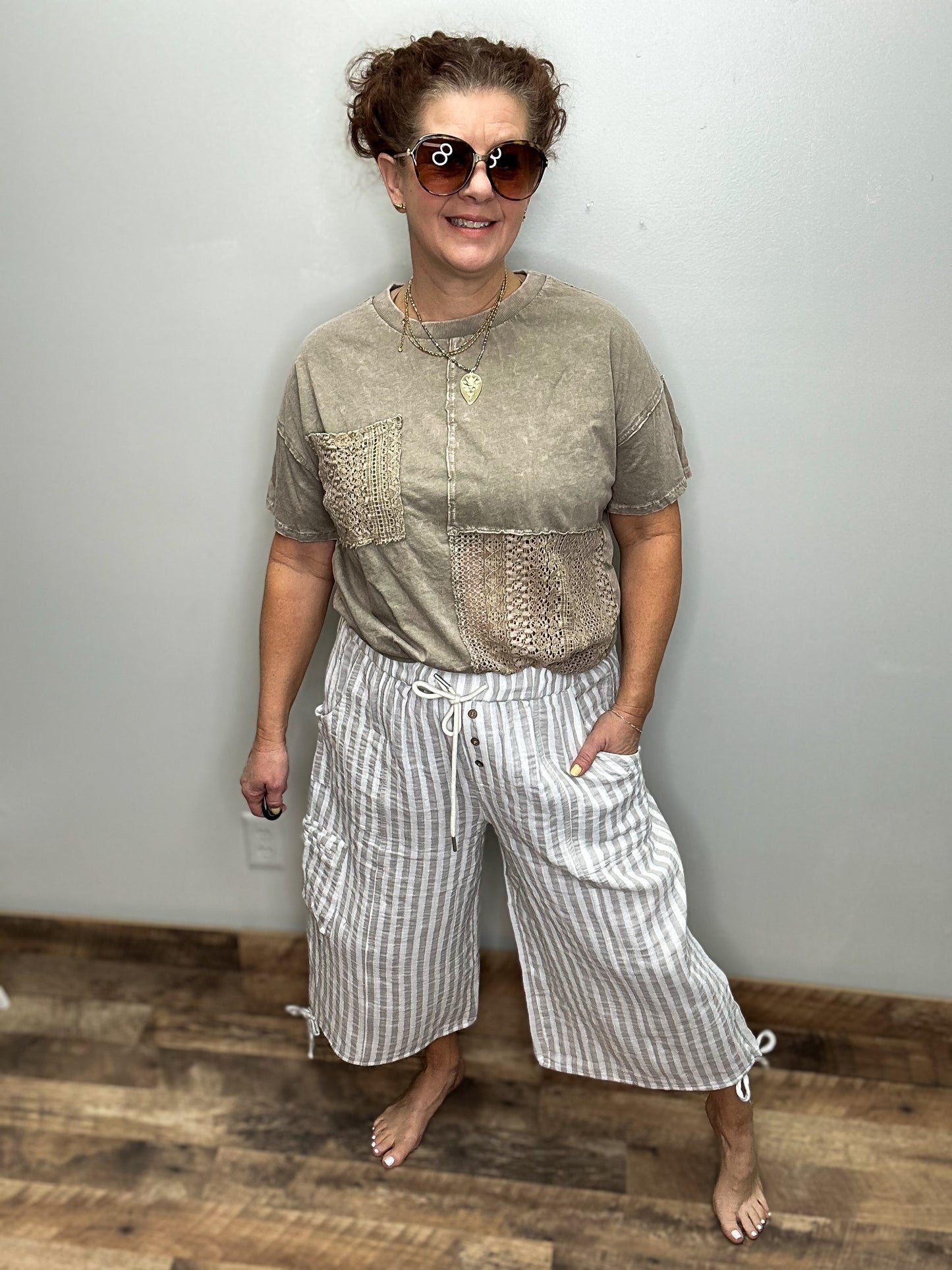 Wide Leg Capri