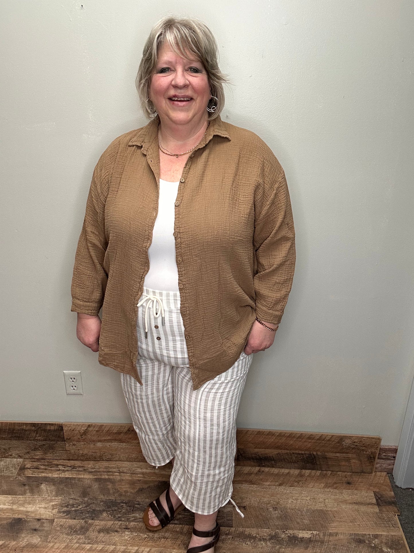 Wide Leg Capri