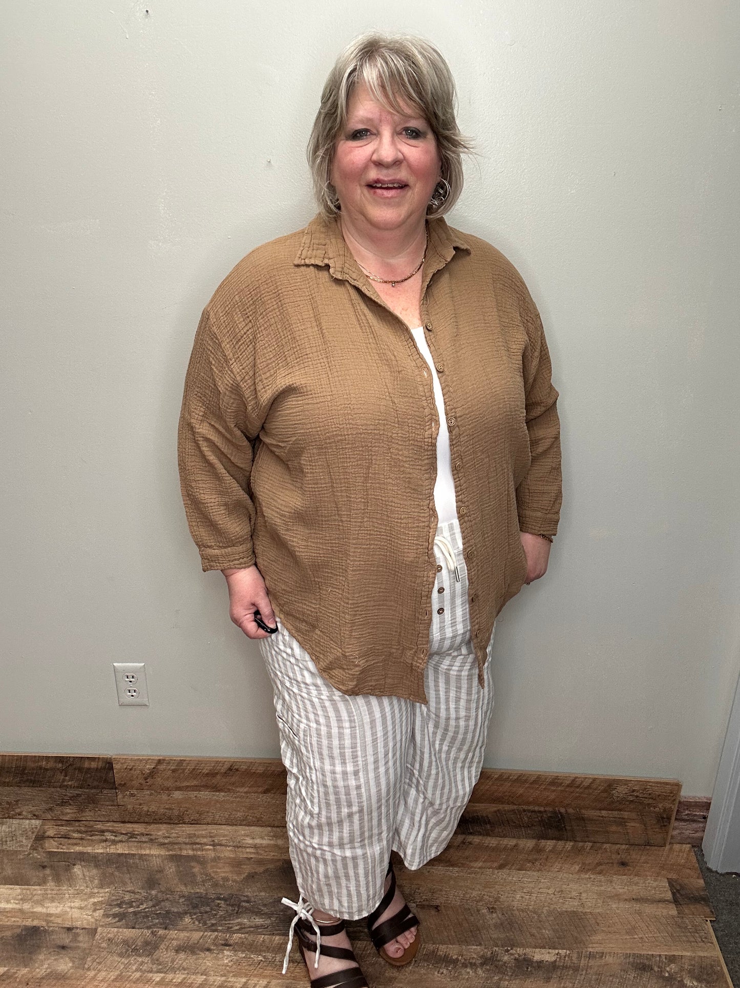 Wide Leg Capri