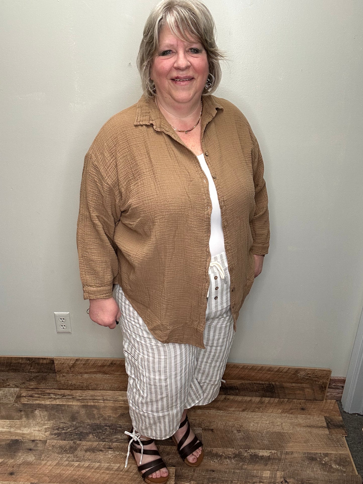 Wide Leg Capri