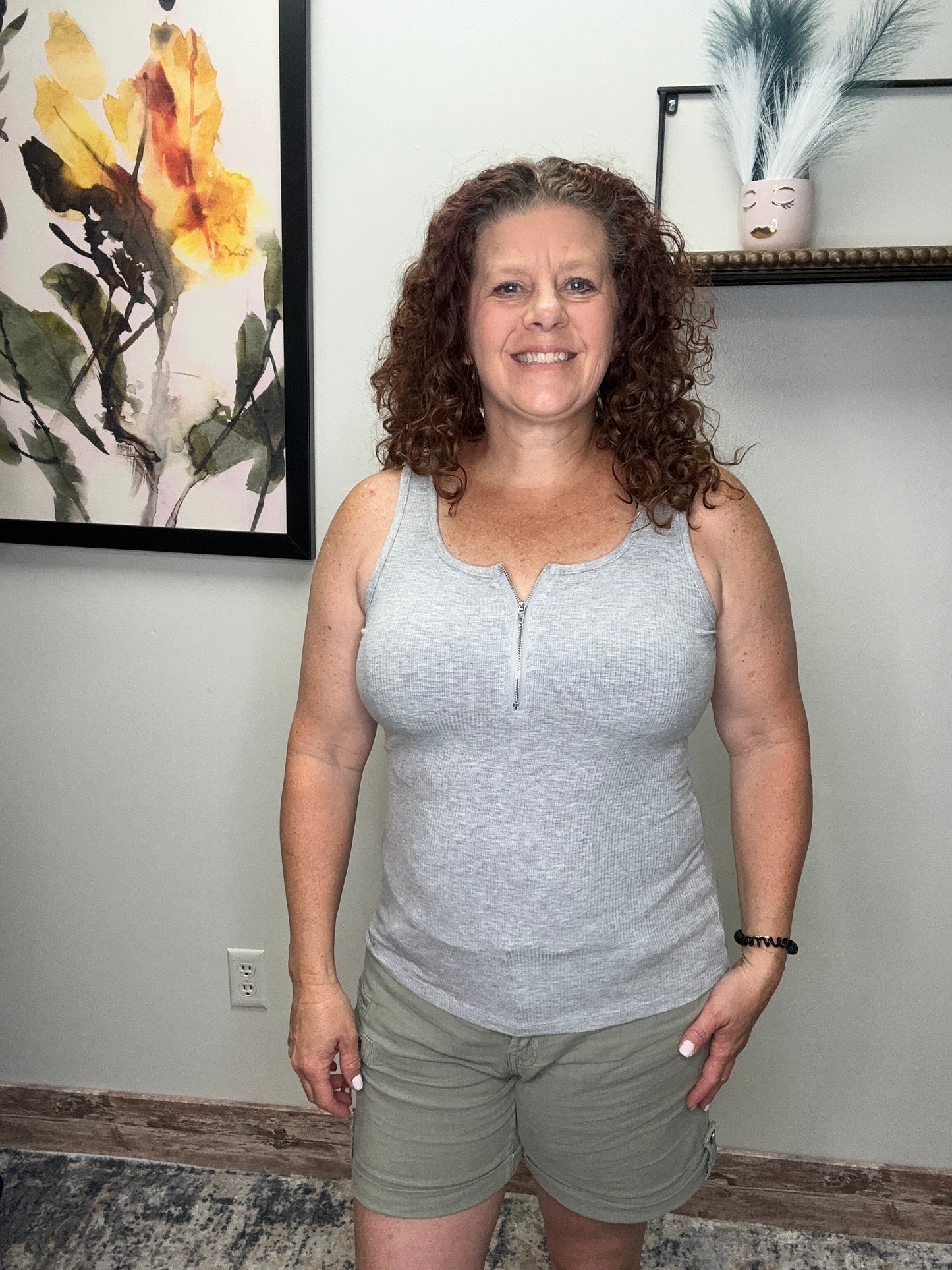 Half Zip Tank
