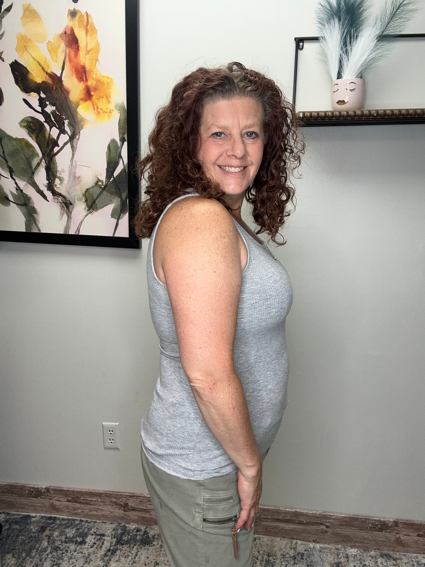 Half Zip Tank