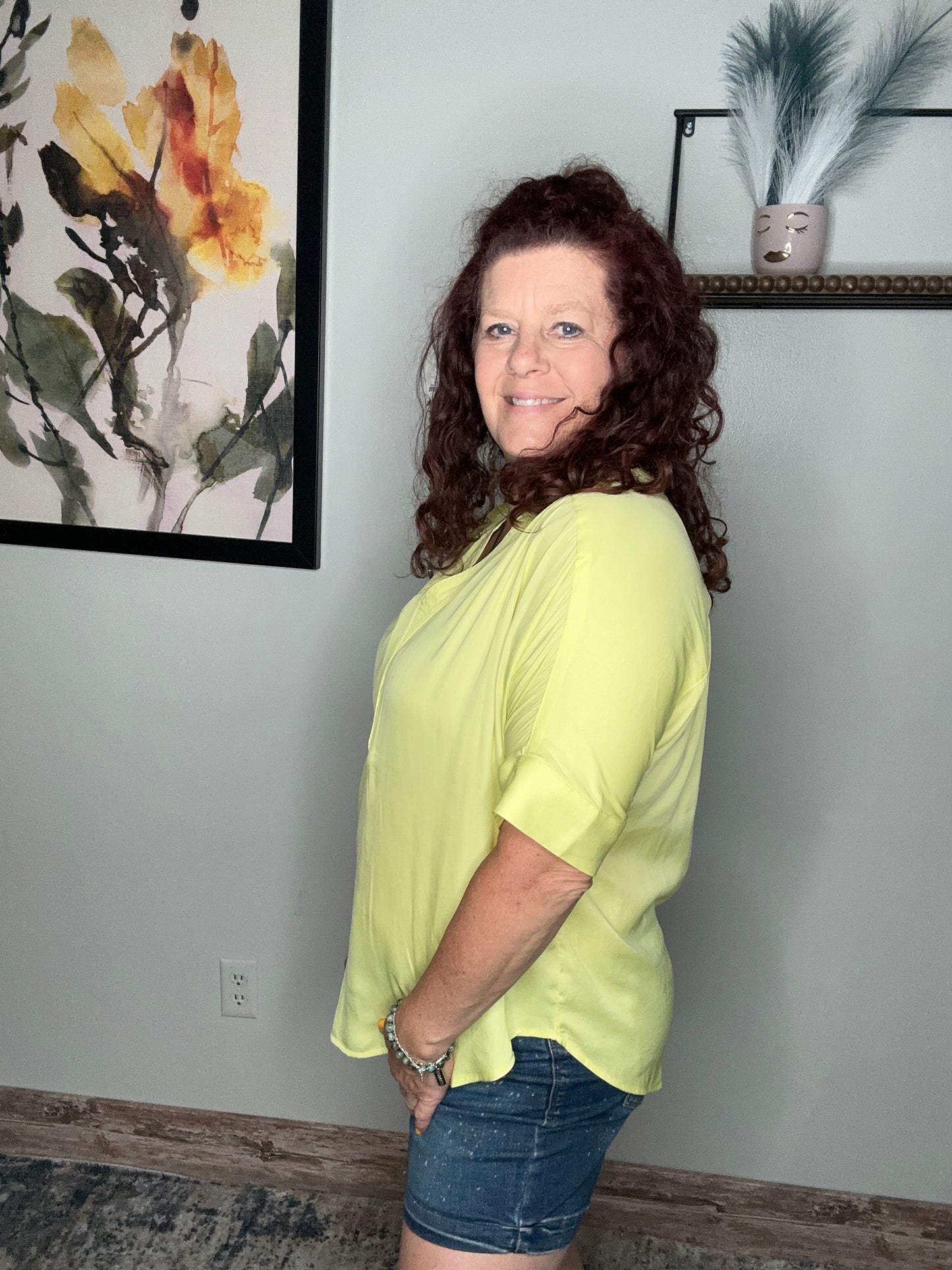 Lemon Short Sleeve Top