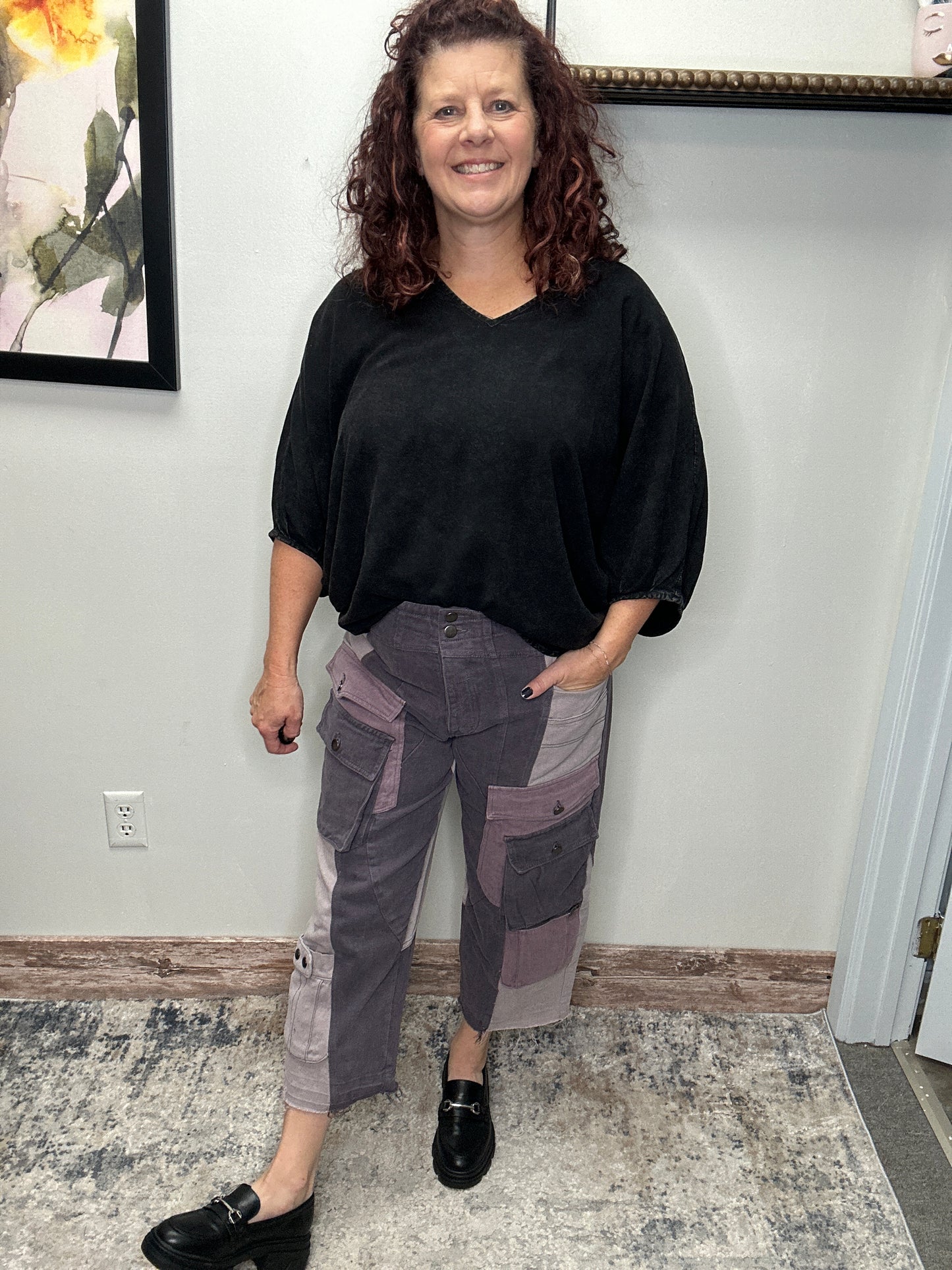 Purple Cargo Pants - Oli n Hali
