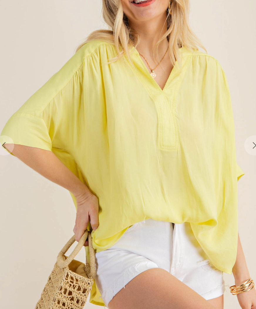Lemon Short Sleeve Top