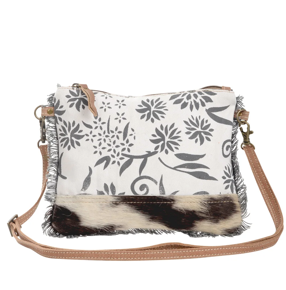 Canvas With Fringe Crossbody