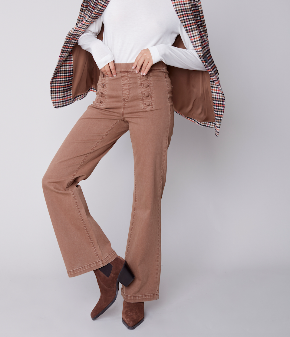 Button Detail Pant - Charlie B