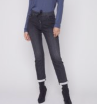 Feather Hem Jean- Charlie B