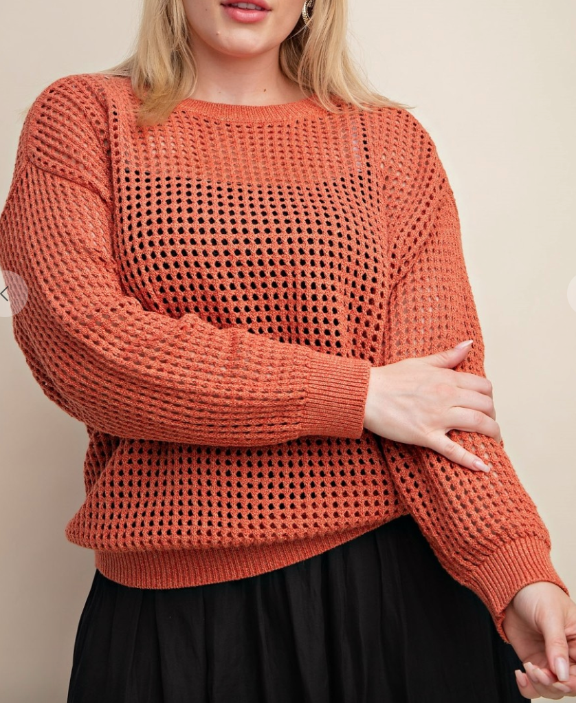 Open Knit Sweater