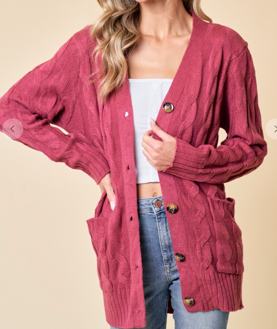 Cable Knit Cardigan
