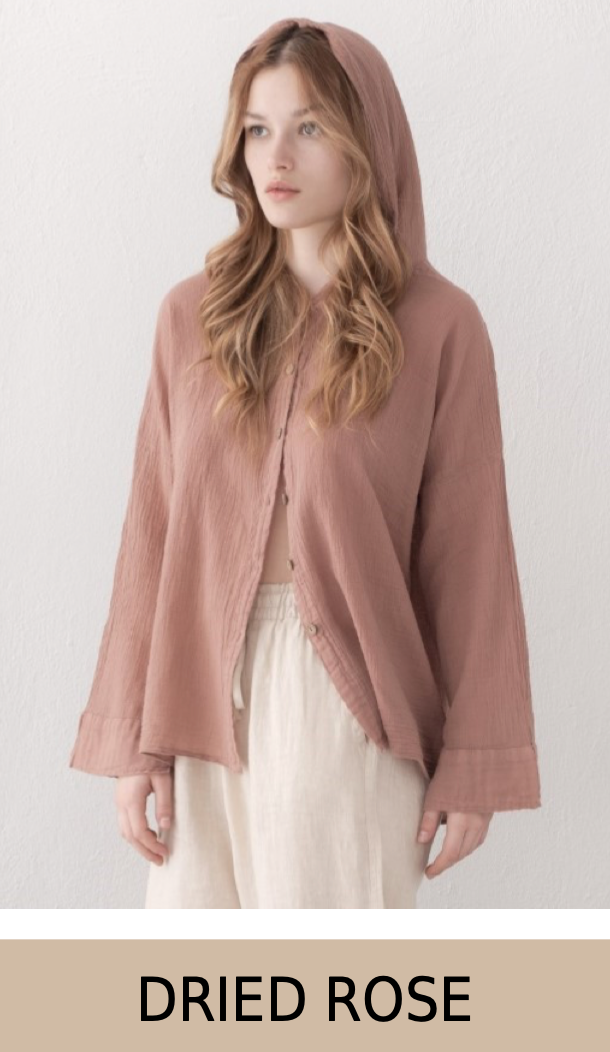 Hooded Voile Shirt
