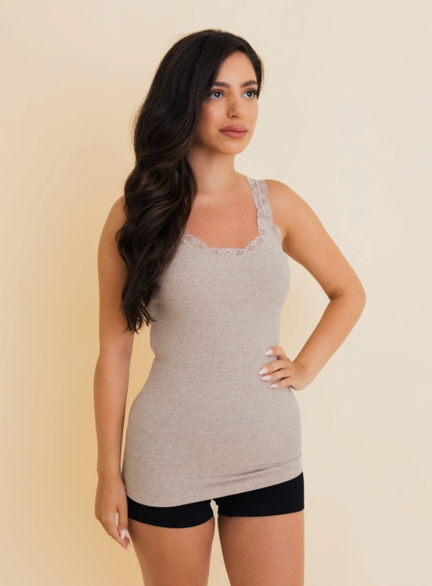 Lace Trim Tank
