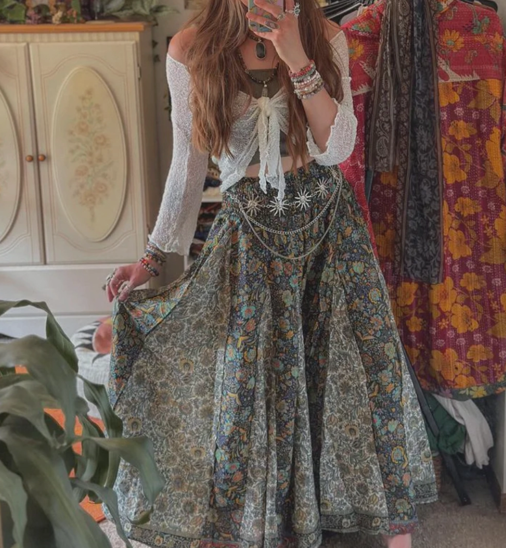 Boho Silk Pants