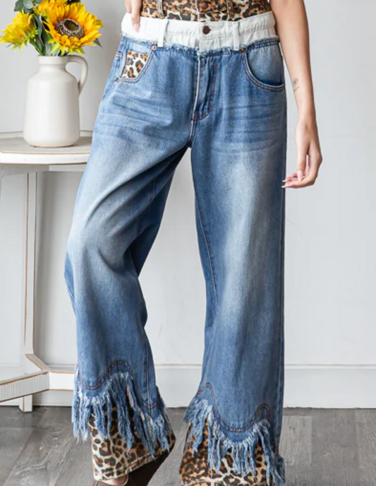Leopard Jeans